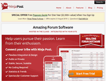 Tablet Screenshot of ninjapost.com